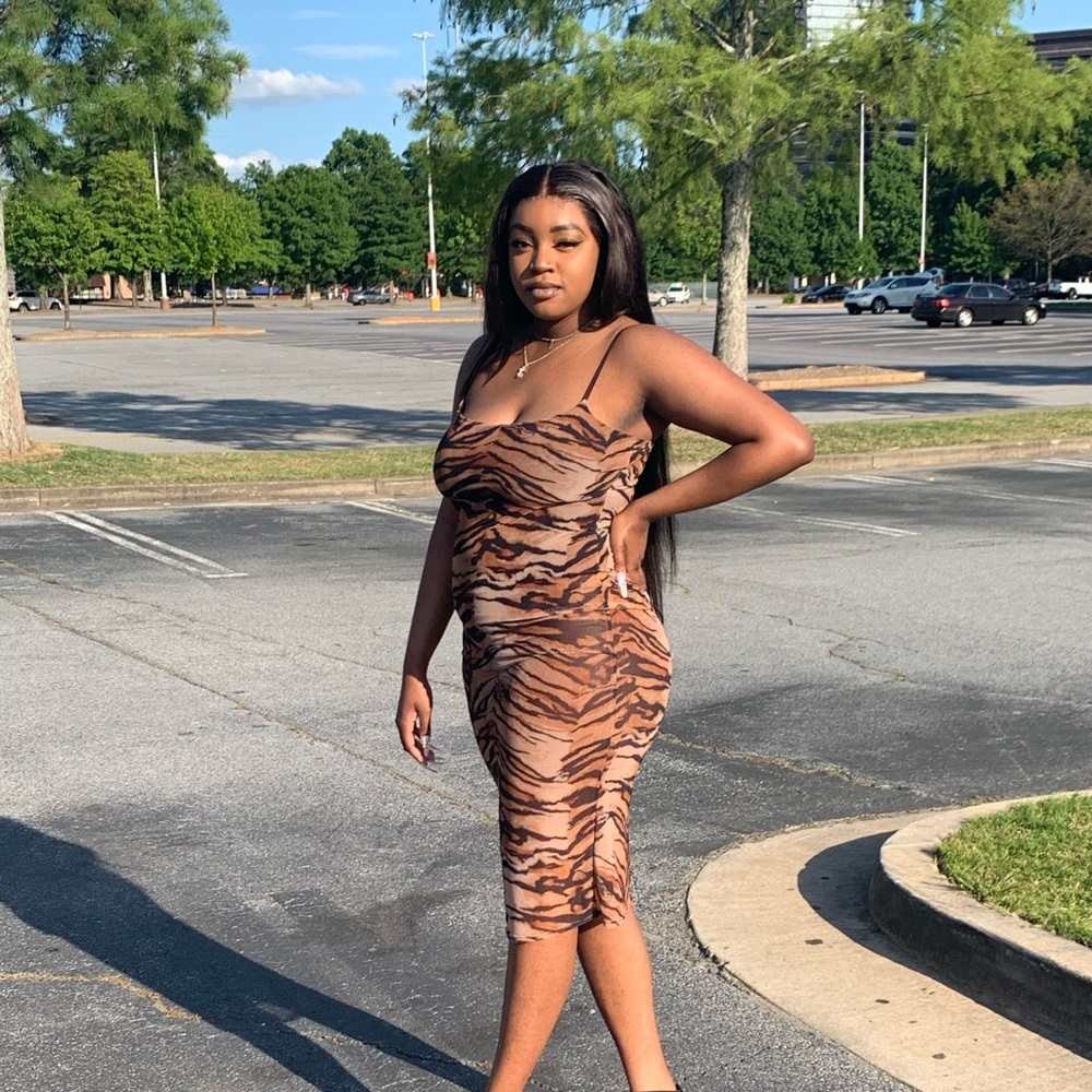 Misguided Leopard Print Dress.